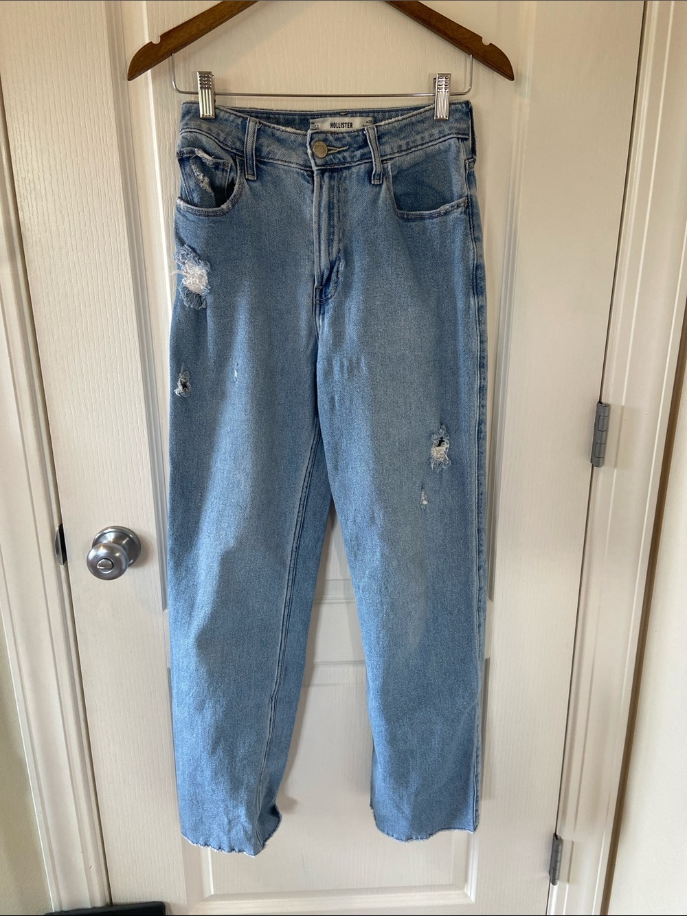 Light Wash Lightly Ripped Jeans